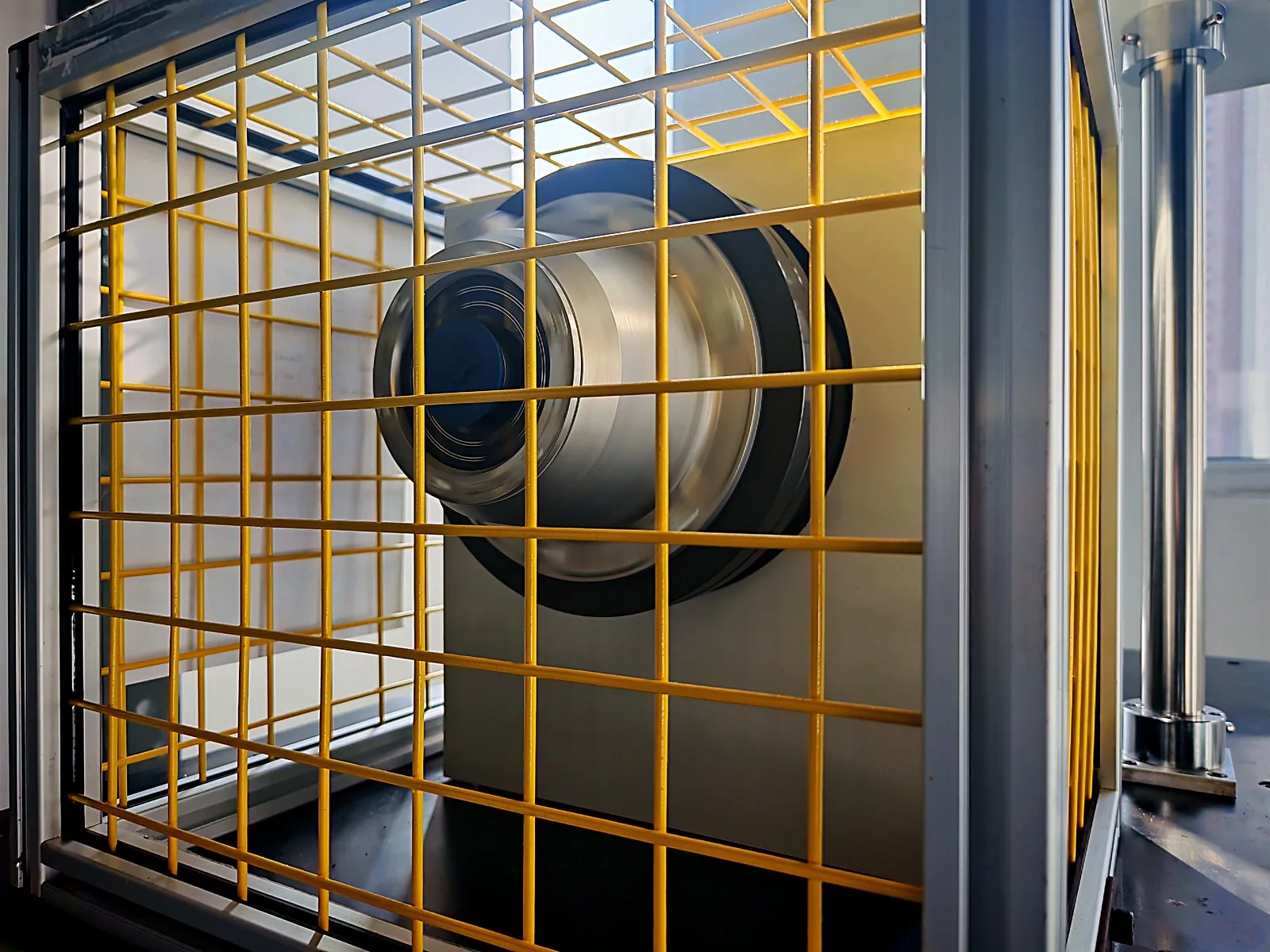Hubcap performance test bench at the YZM plant